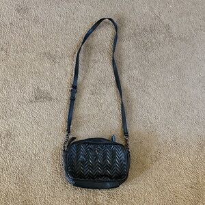 Simply Vera Black Quilted Crossbody Bag - Women